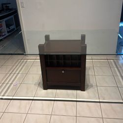 Dinner Table, Wood, Built In Wine Rack. 