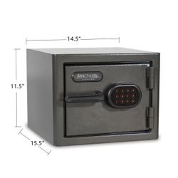 BRAND NEW IN BOX SANCTUARY Diamond 0.79 cu. ft. Fireproof/Waterproof Home & Office Safe with Electronic Lock, Dark Gray Hammertone Finish