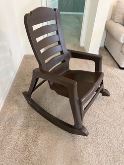 Plastic rocking chair
