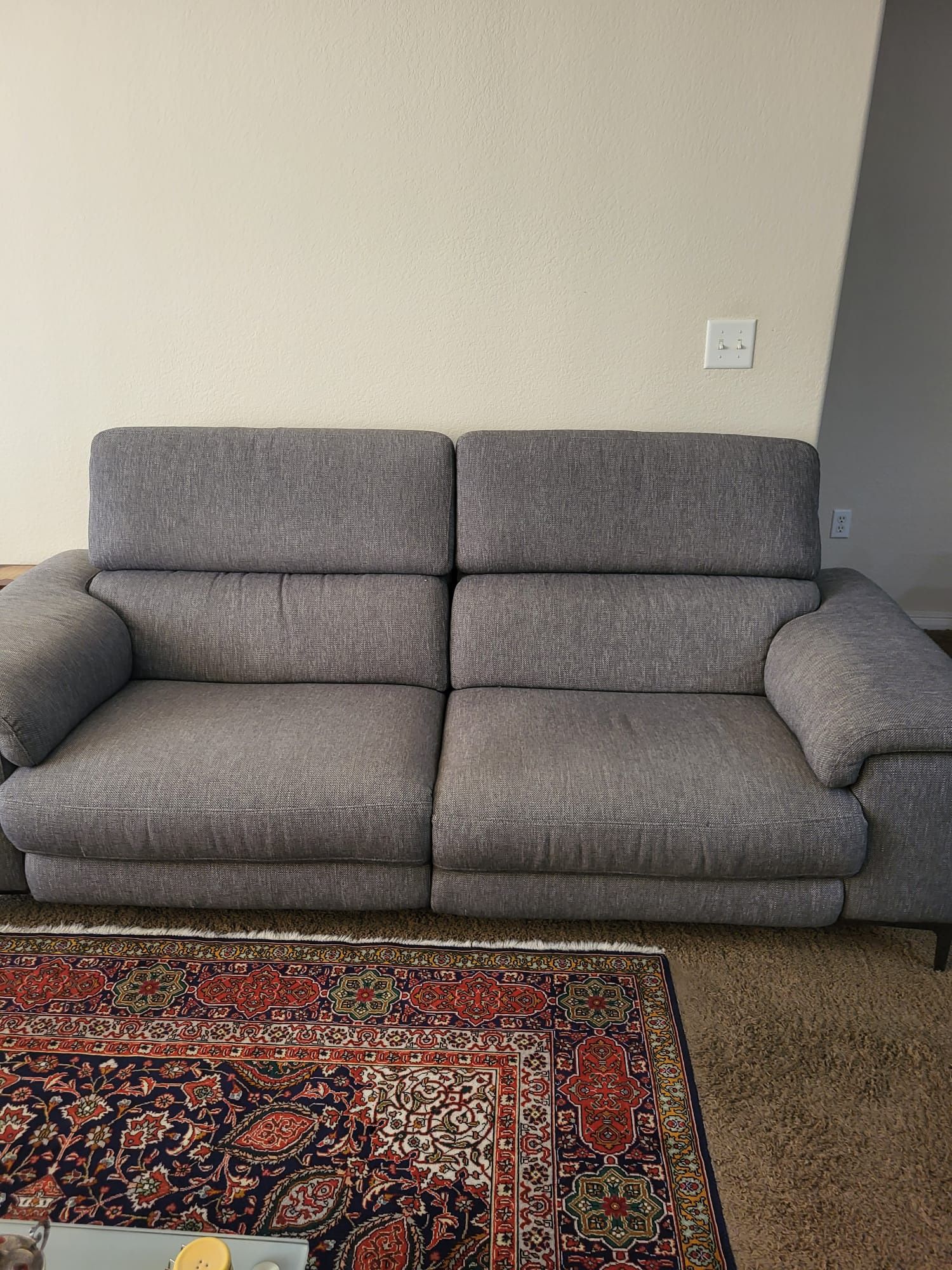 Living Spaces Recliner Sofa