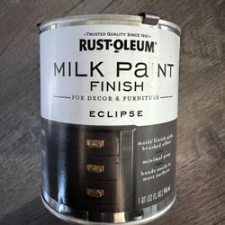 Rust-Oleum Matte Eclipse Water-Based Acrylic Milk Paint 1 qt