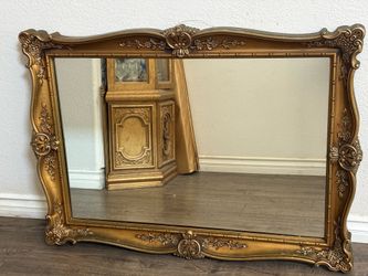 Vintage gold mirror