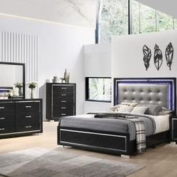 KING BED ONLY $500 NEW W/LED LIGHTS “BED ONLY”