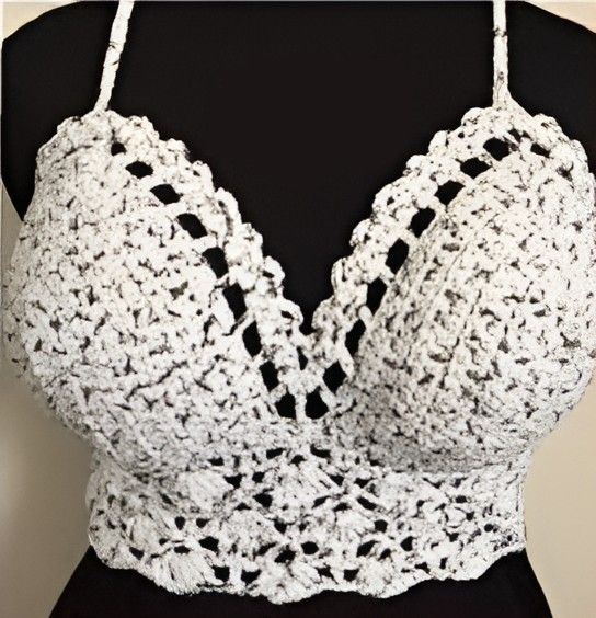 Custom Crocheted Bralette/Halter Top