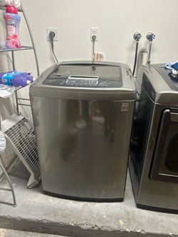 LG Washer - stainless steel -Very good condition- works great