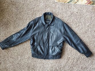 MARC Leather Bomber Jacket