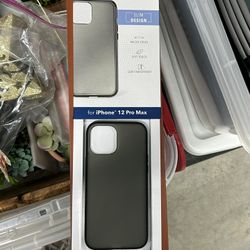 iPhone 12 Pro max Black Phone Case