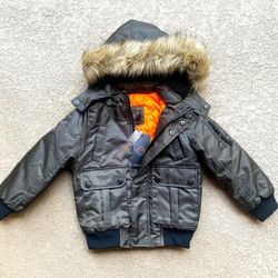 Kid's Urban Republic Waterproof Jacket Fur Hood