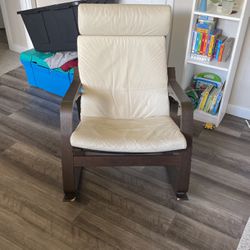 IKEA Leather Rocking Chair 