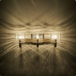 Kira Home Clara 22" 3-Light Modern Farmhouse Vanity / Bathroom + Oval Wavy Glass Shades, Gray Oak Wo