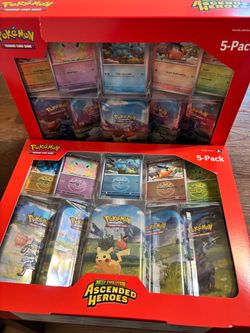 2 Ascended Heroes Sam’s Club 5 Pack Tins