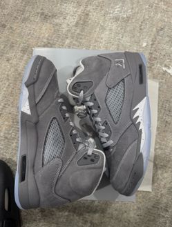 jordan 5 wolf grey, size 10