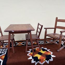 Antique Table and Chairs Kids