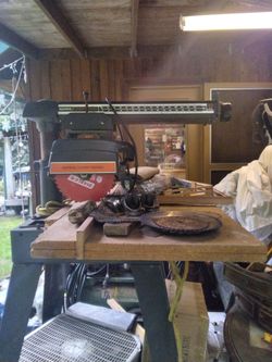 Craftsman table saw and radial arm saw