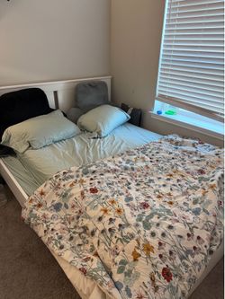 IKEA white bed frame