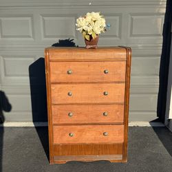Art Deco Waterfall Highboy Dresser – by F.S. Harmon (Washington)
