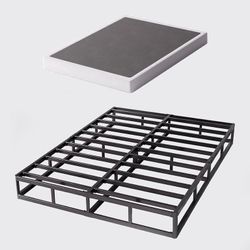 Queen Size 9 Inch Queen Heavy Duty Metal Box Spring, Mattress Foundation with Fabric Cover, Easy Assembly