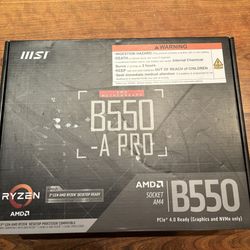 MSI B550-A Pro AMD Socket B550 AM4 Amd Motherboard