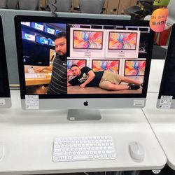 Apple iMac 5K 27 Desktop - 3.7GHz Six-Core i5 - 16GB RAM - 3.12TB Fusion - AMD Radeon Pro 580X (8GB) - (2019) - SKU5690