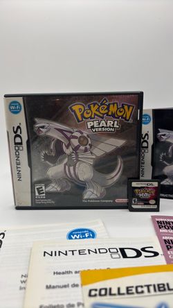 Pokémon Pearl version DS CIB w/poster