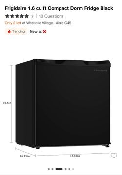 Frigidaire 1.6 Cu Ft Compact Mini Refrigerator – Brand New Sealed in Box