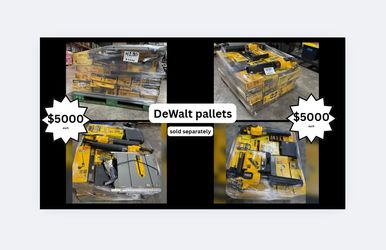 Dewalt Mixed Tool Pallets 