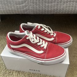 Red vans Size 7 women’s
