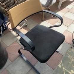 Dining Table Chairs Metal Suede Seat $50 Each OBO! {ch}
