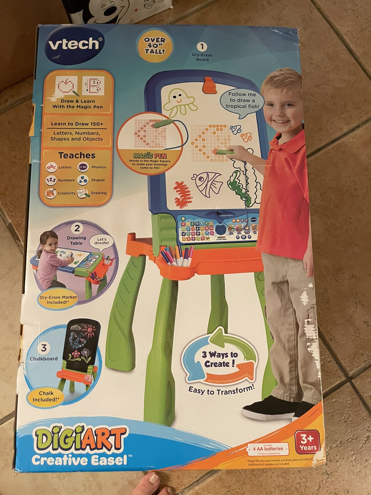 Kids easel toy