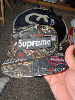 Supreme Box Logo 5-Panel Camp Cap martine rose