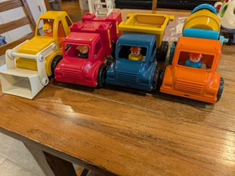 Battat Driven Construction Toy Truck Set of 4