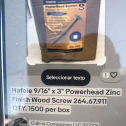 Finishing Wood Screws