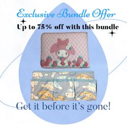 🌸 Cinnamoroll & My Melody Kawaii Bundle! 🌸 Add a splash of Sanrio magic to your life with this adorable set! 
