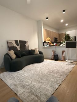 Emerald green sofa