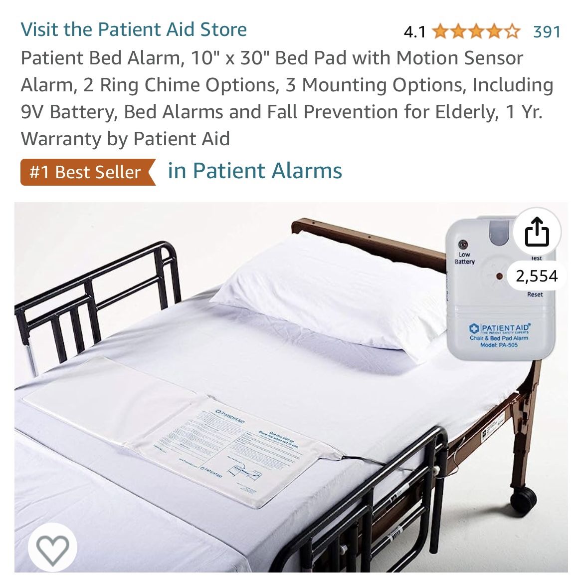 Bed Alarm-New In Box