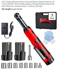 Electric ratchet wrench 3/8 cordless