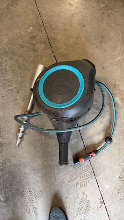 Gardena Retractable Hose Reel with Ground Stake