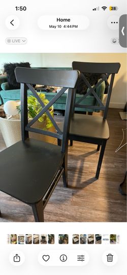 IKEA Ingolf Dining Chairs Set of 2