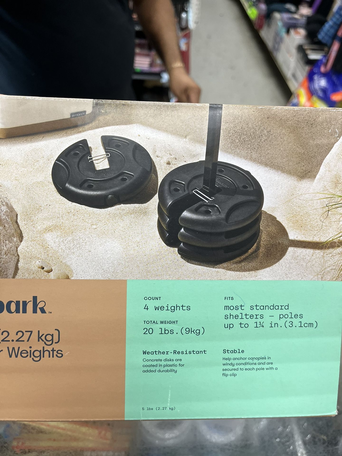 Embark. 5 lbs. (2.27 kg) Shelter Weights