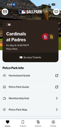 Padres tickets for tonight’s game