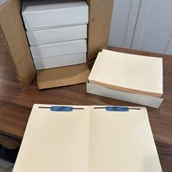 Hewitt File Folders with Fasteners 250 Count NEW