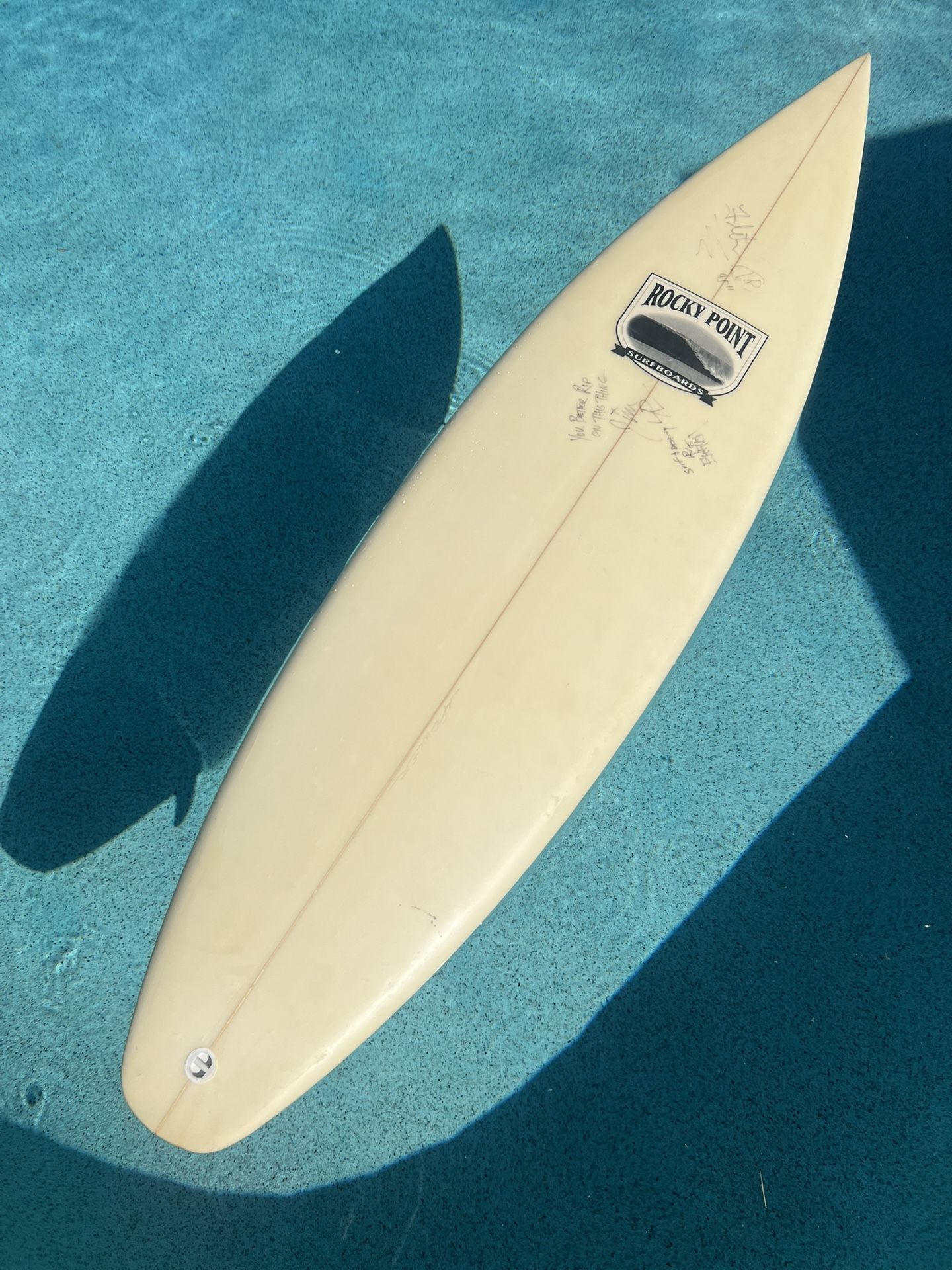 Rocky Point 6’-4” Surfboard Autographed by Pennywise Never Used!