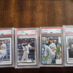 Graded PSA Sports Cards 17 Total.
