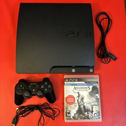 PlayStation 3 (PS3) Slim 120GB Console Bundle w/ Assassins Creed III