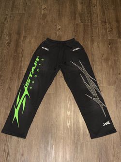 Hellstar Sports Black & Green Sweatpants