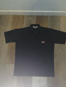 Black ben davis zip up shirt