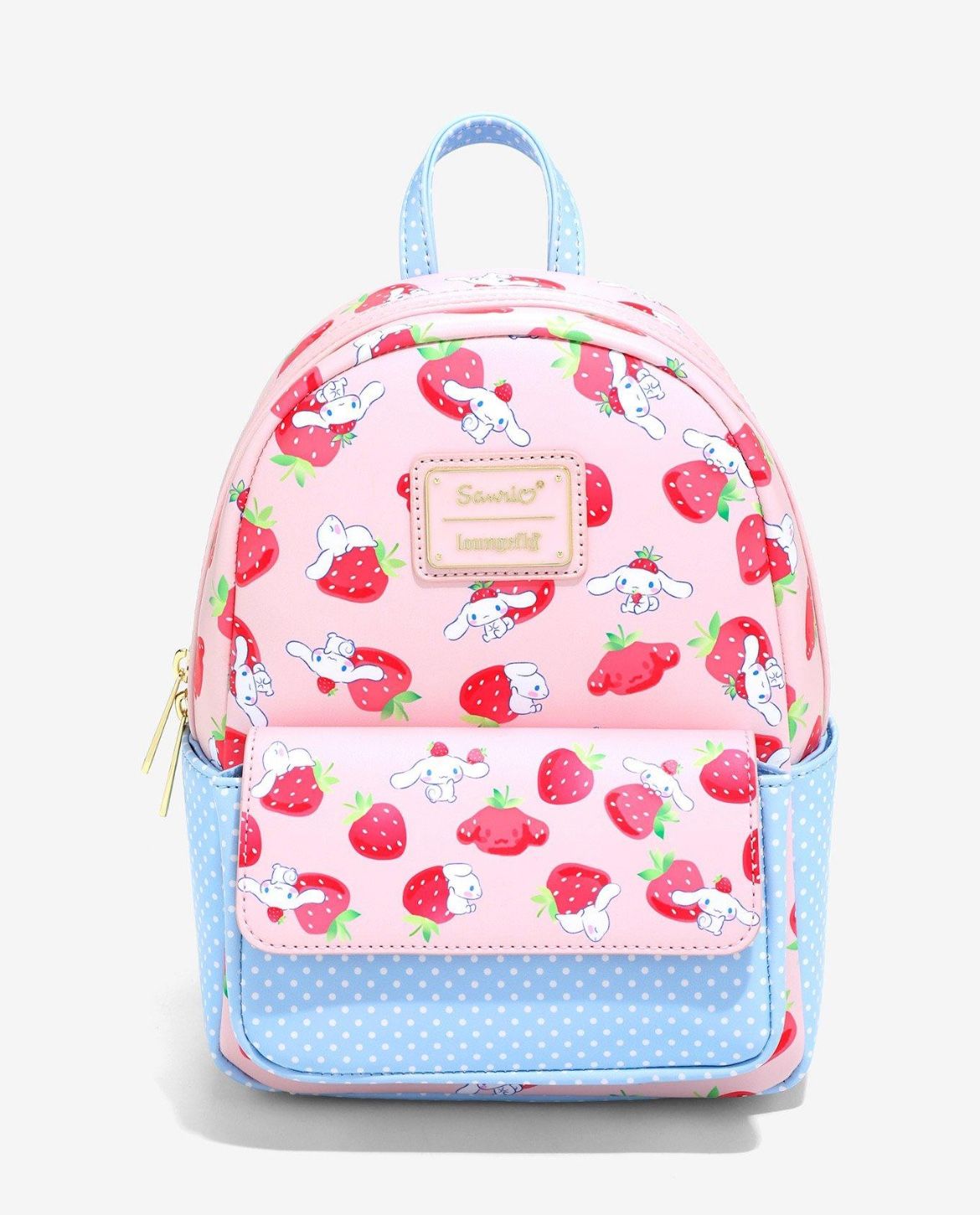 Loungefly Sanrio Cinnamoroll Strawberry Allover Print Mini Backpack NWT