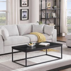 Coffee Table Marble Top Black