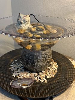 Decorative One-Of-A-Kind Artisan Water Fountain