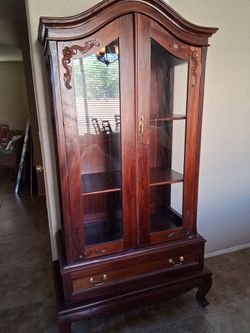 Curio Cabinet with glass
